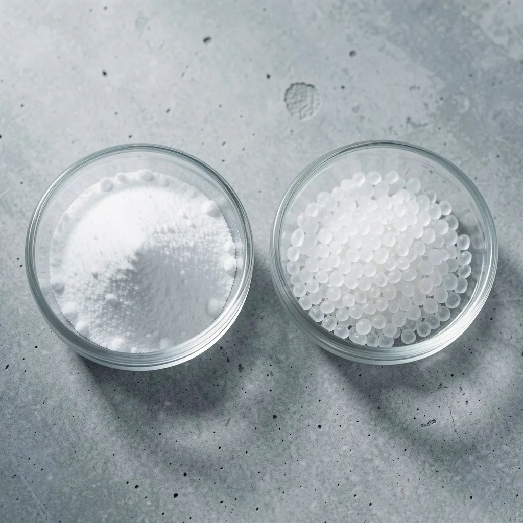 Magnesium glycinate and zinc picolinate in glass dishes